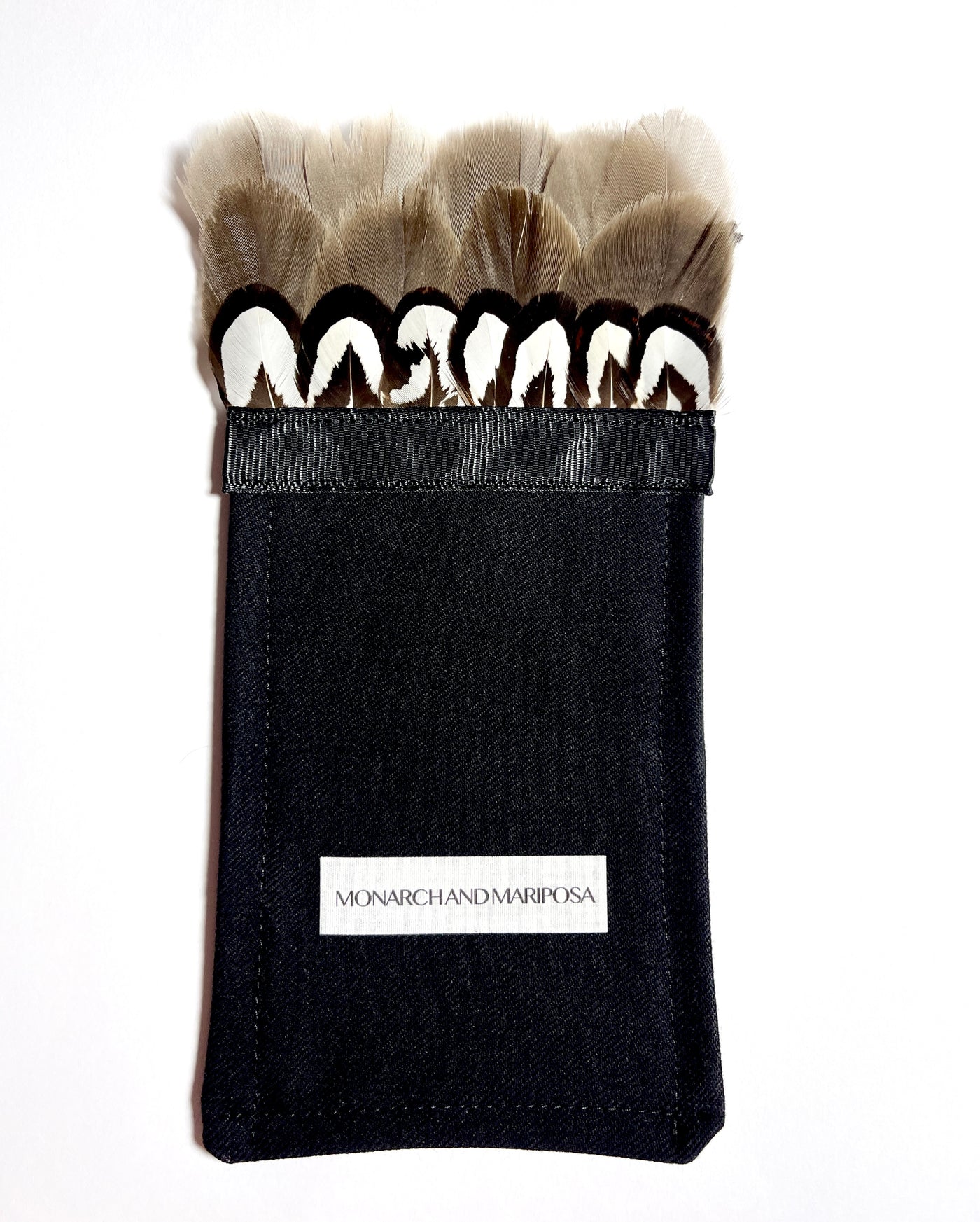 Feather Pocket Square - Goose and White Venery Pheasant