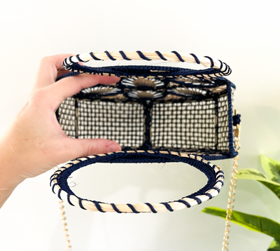 Iraca Palm Bag - Woven Circle Crossbody - Choose Color