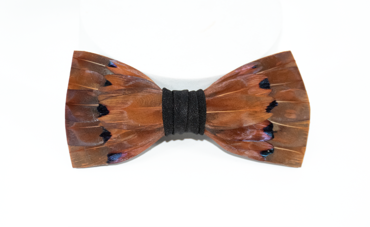 Feather Bow Tie 14 - Pheasant Feathers