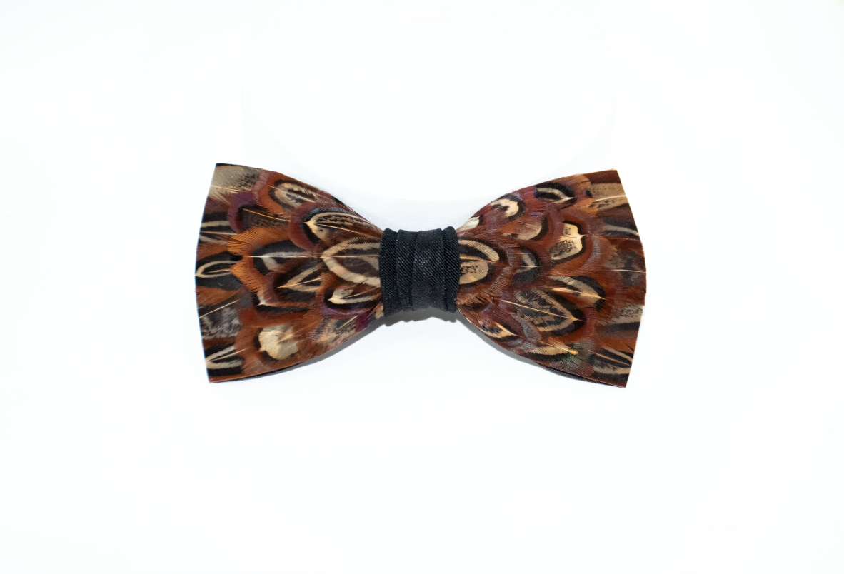 Feather Bow Tie 30 - Pheasant