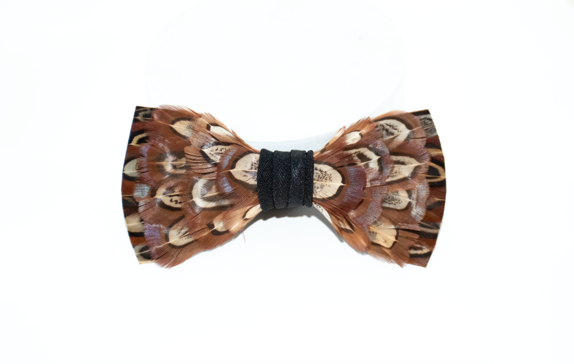 Feather Bow Tie 31 - Fluffy Pheasant