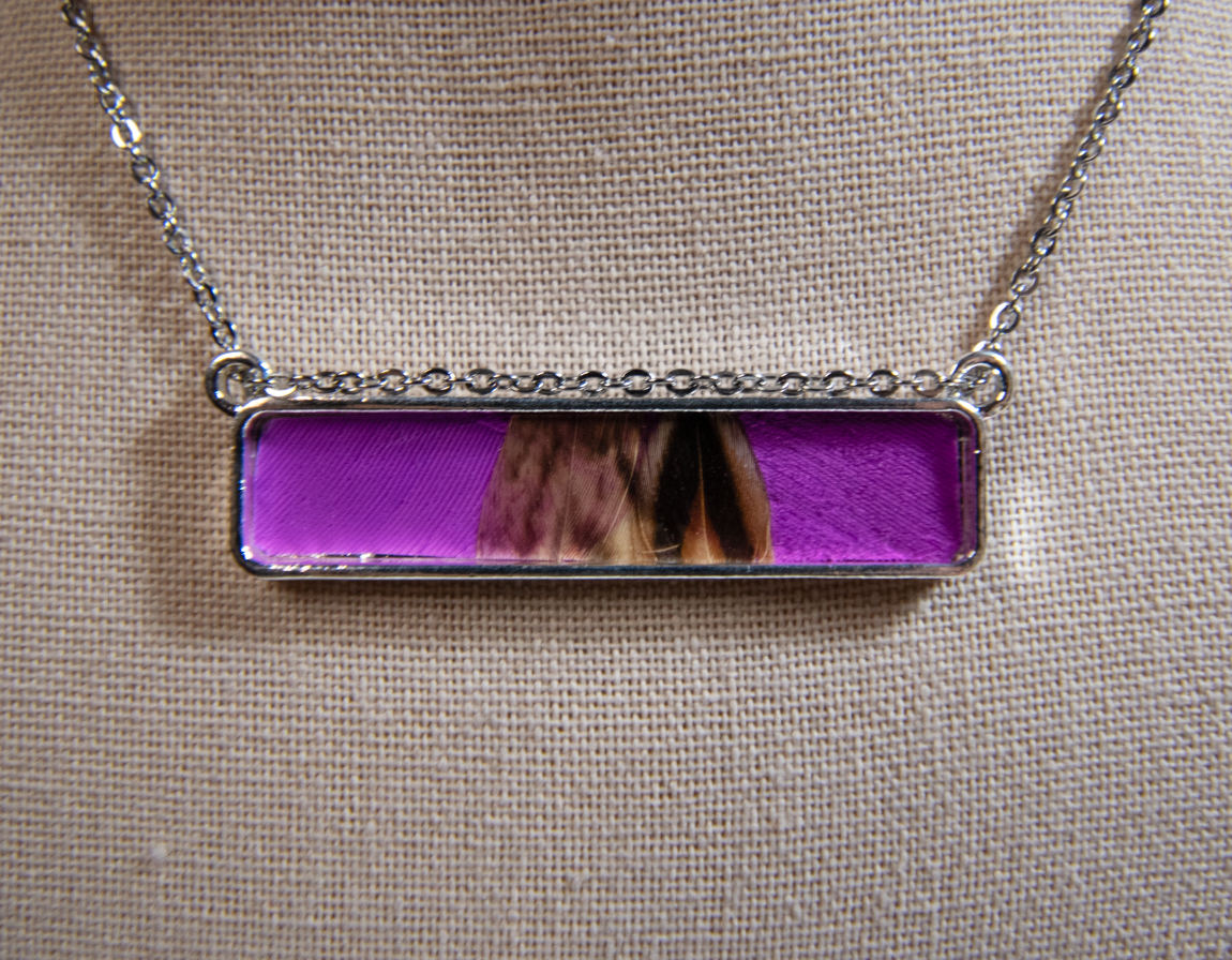 Feather Bar Necklace - Sammy