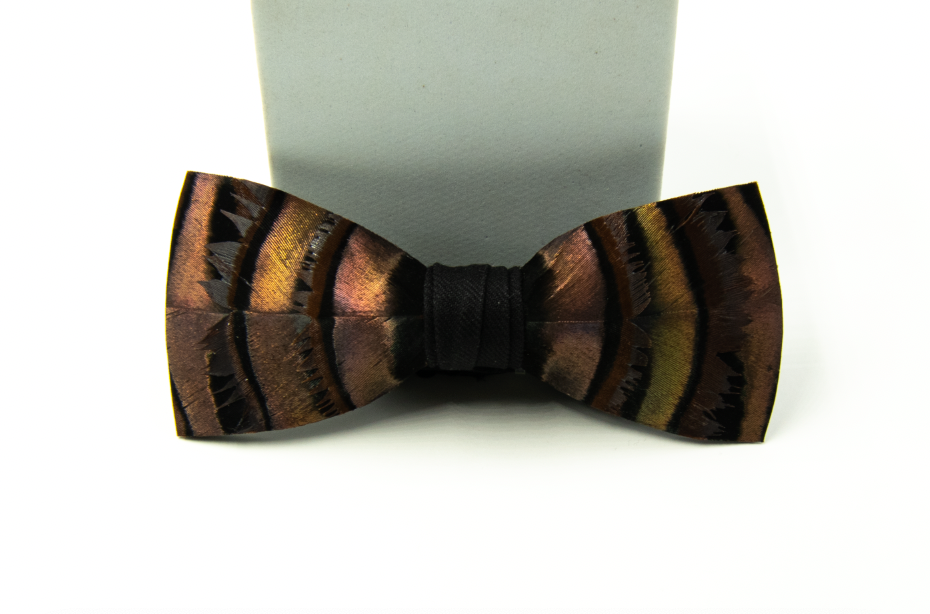 Feather Bow Tie - Slim Collection - Number 5