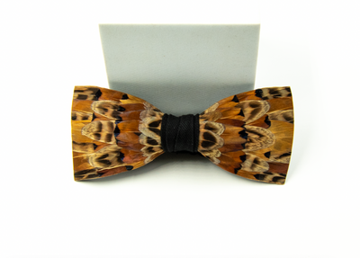 Feather Bow Tie - Slim Collection - Number 1