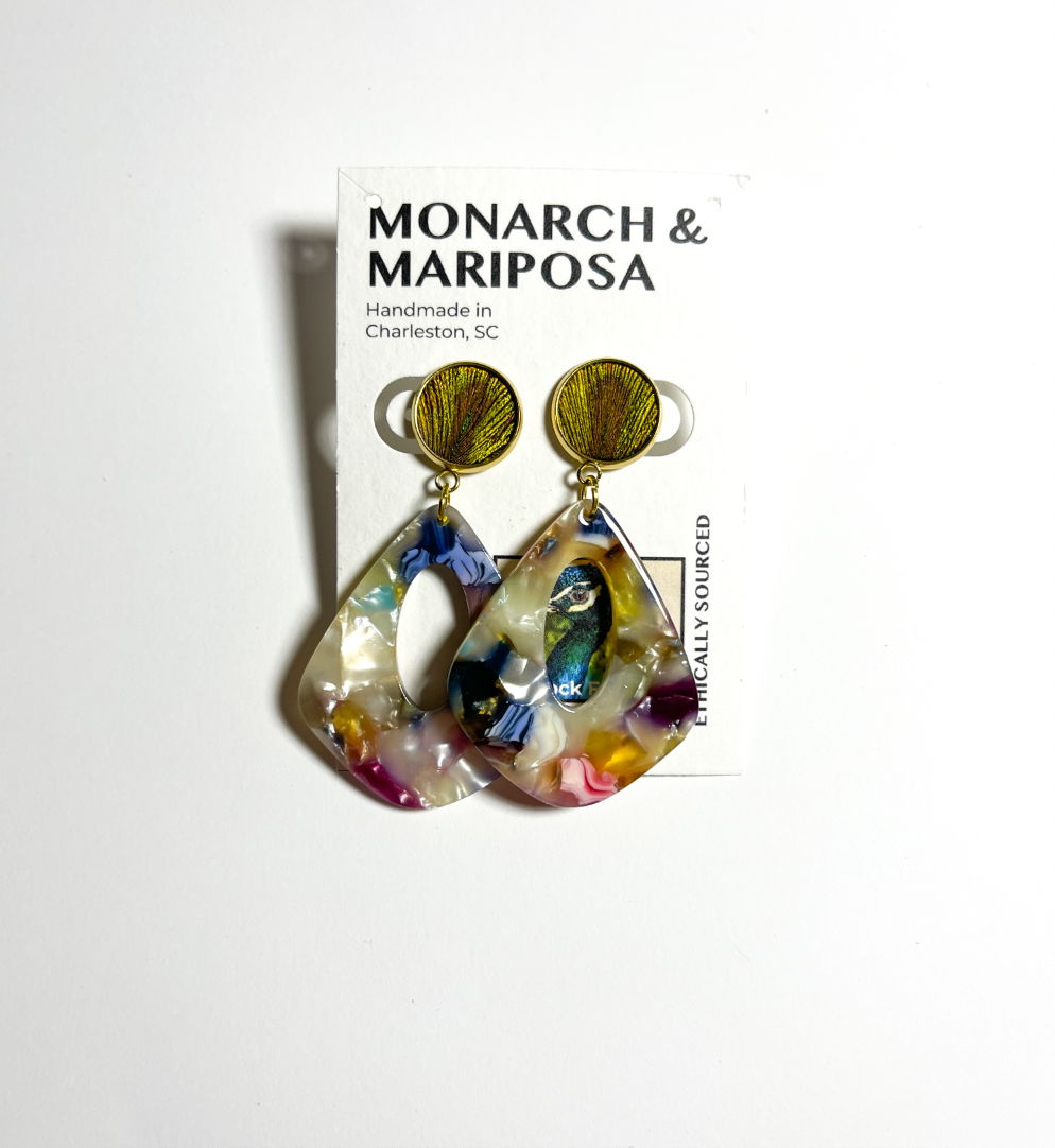 Feather Earrings Spring Collection - Number 12