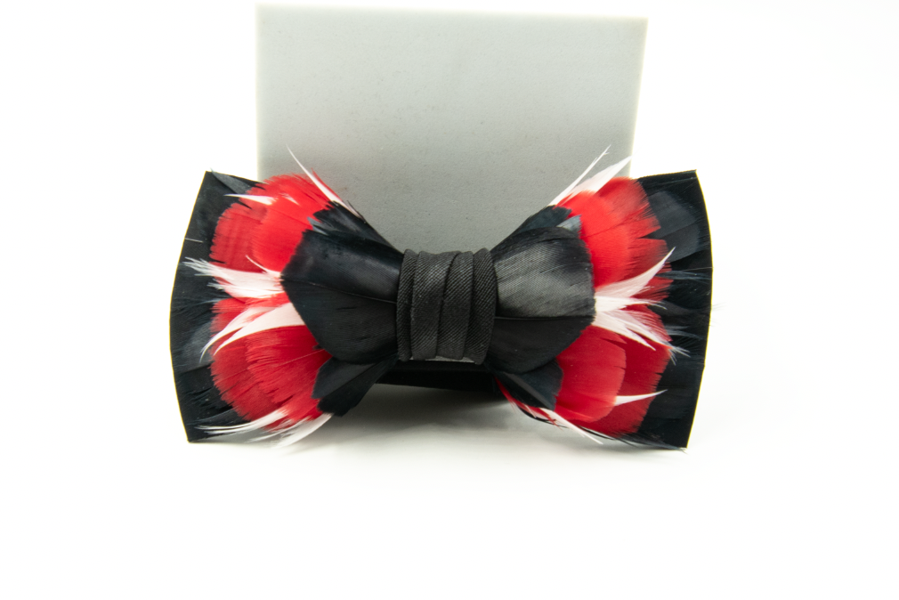 Feather Bow Tie - The Alumni - Choose Your Colors