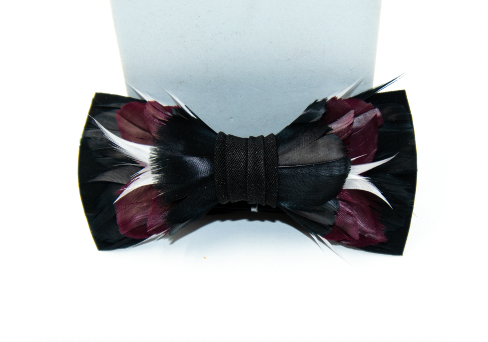 Feather Bow Tie - The Alumni - Choose Your Colors