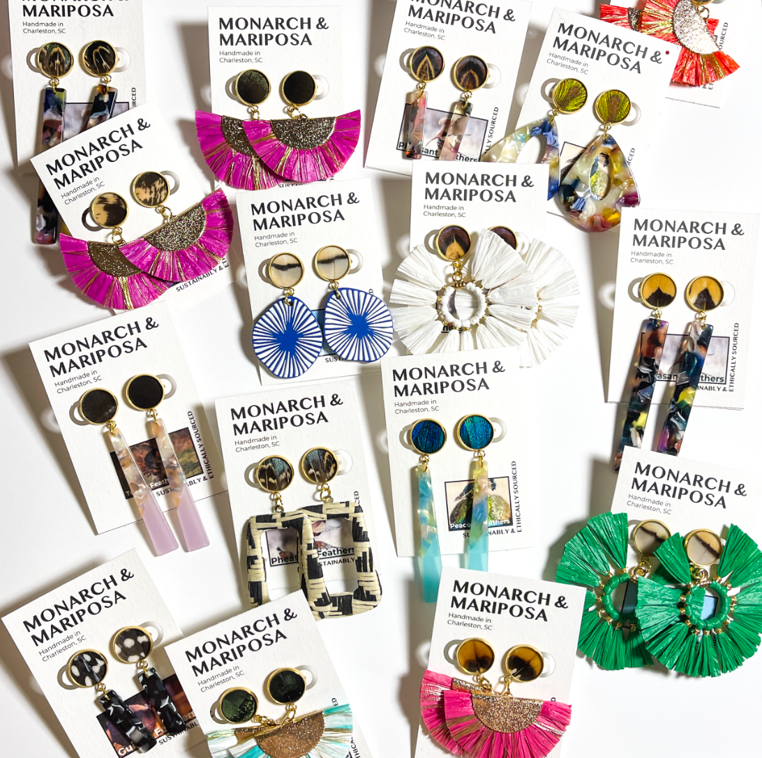 Feather Earrings Spring Collection - Choose Your Style