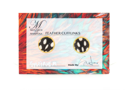 Gold Feather Cufflinks - Choose Style