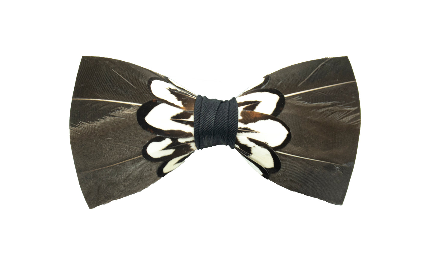 Feather Bow Tie 12 - Goose & Pheasant