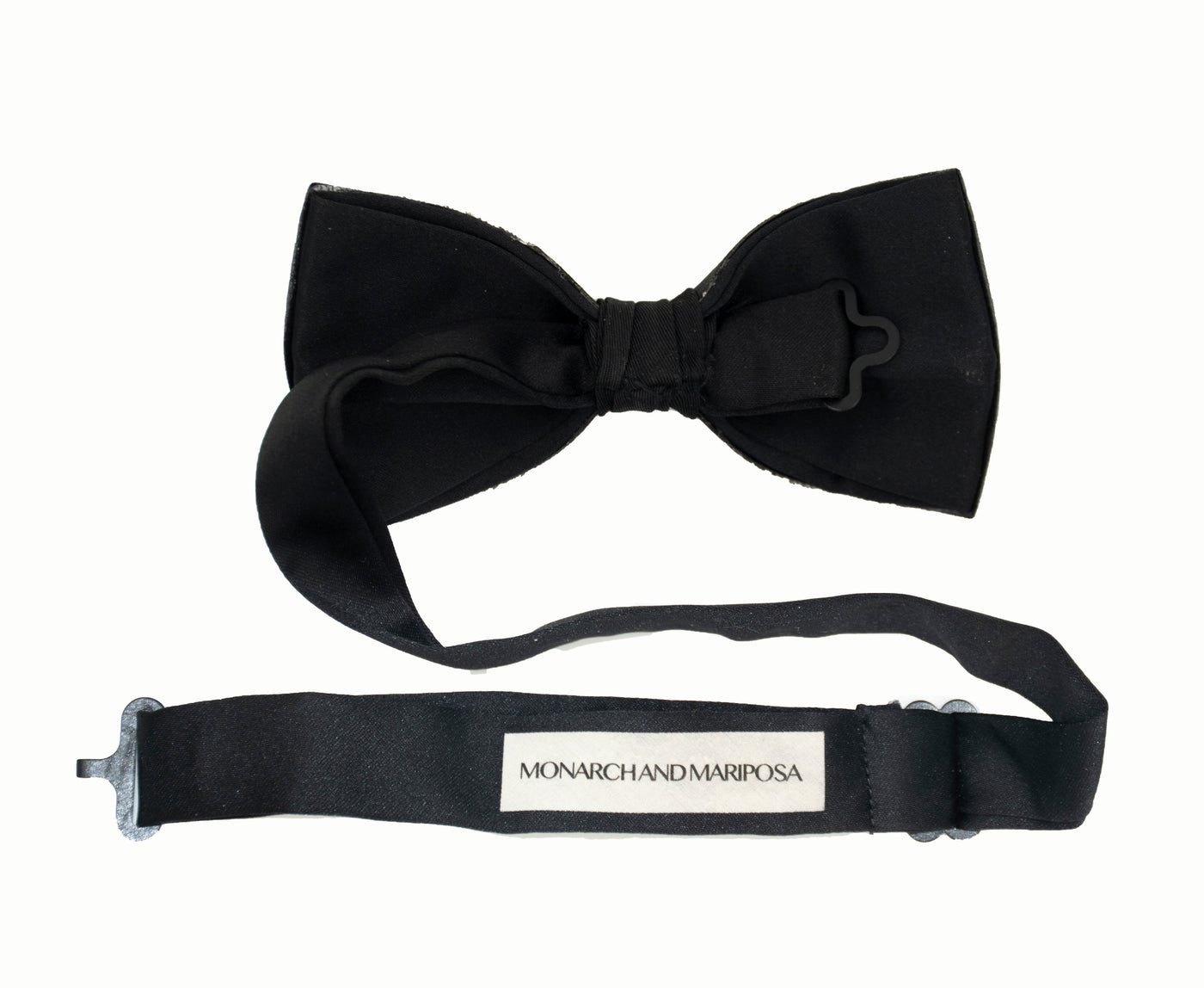 Feather Bow Tie 17 - Black & White Pheasant